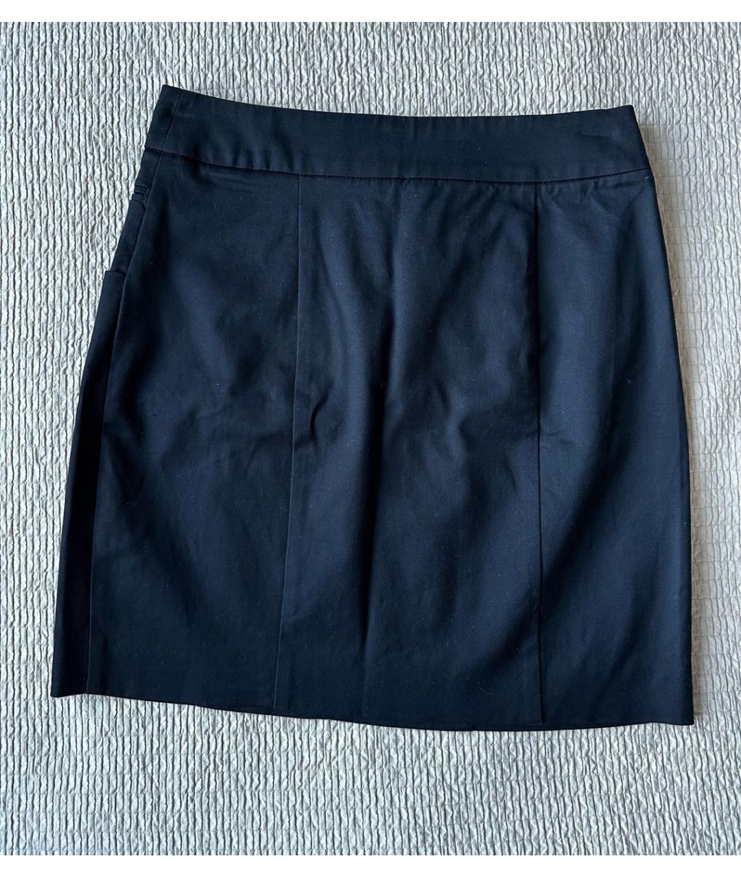 MAX&CO Черная хлопковая юбка мини, фото 2