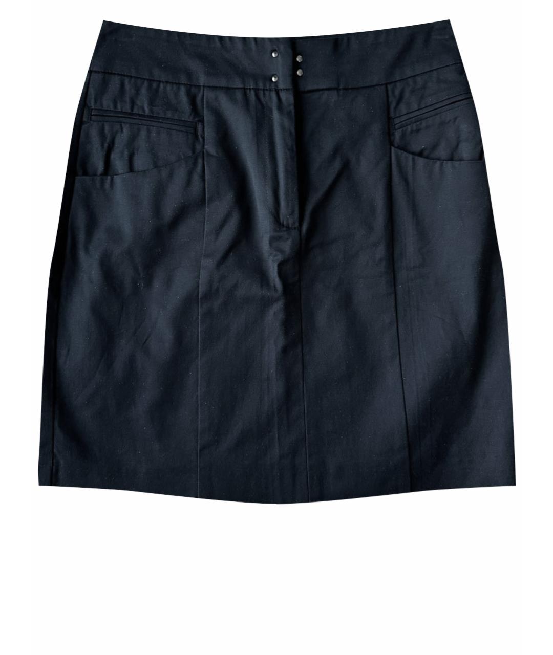 MAX&CO Черная хлопковая юбка мини, фото 1