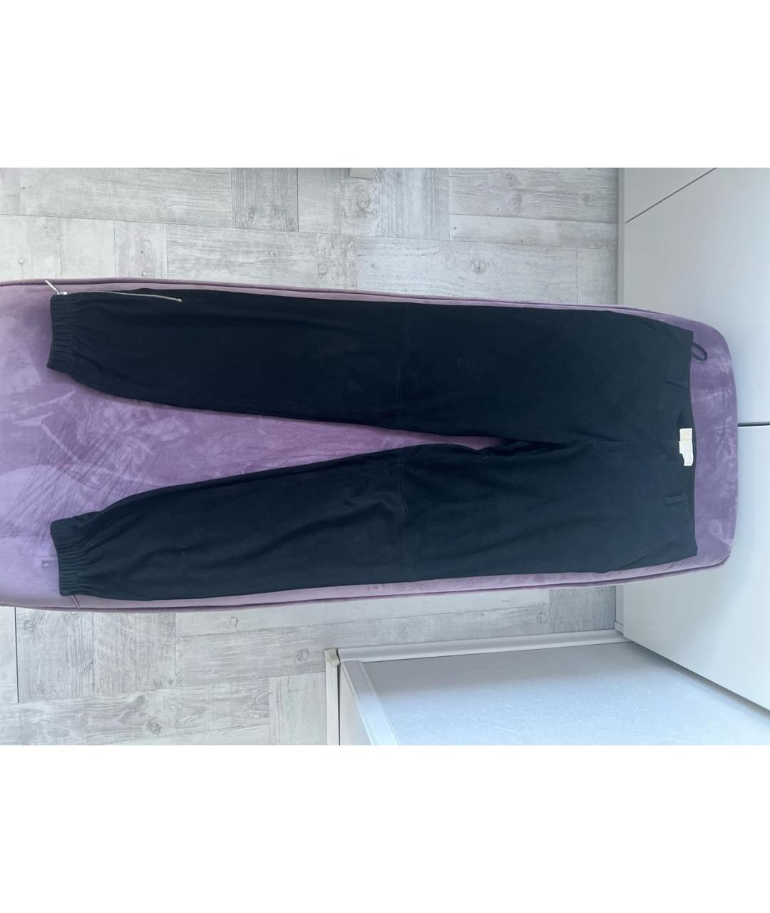 MICHAEL KORS Черные замшевые брюки широкие, фото 6