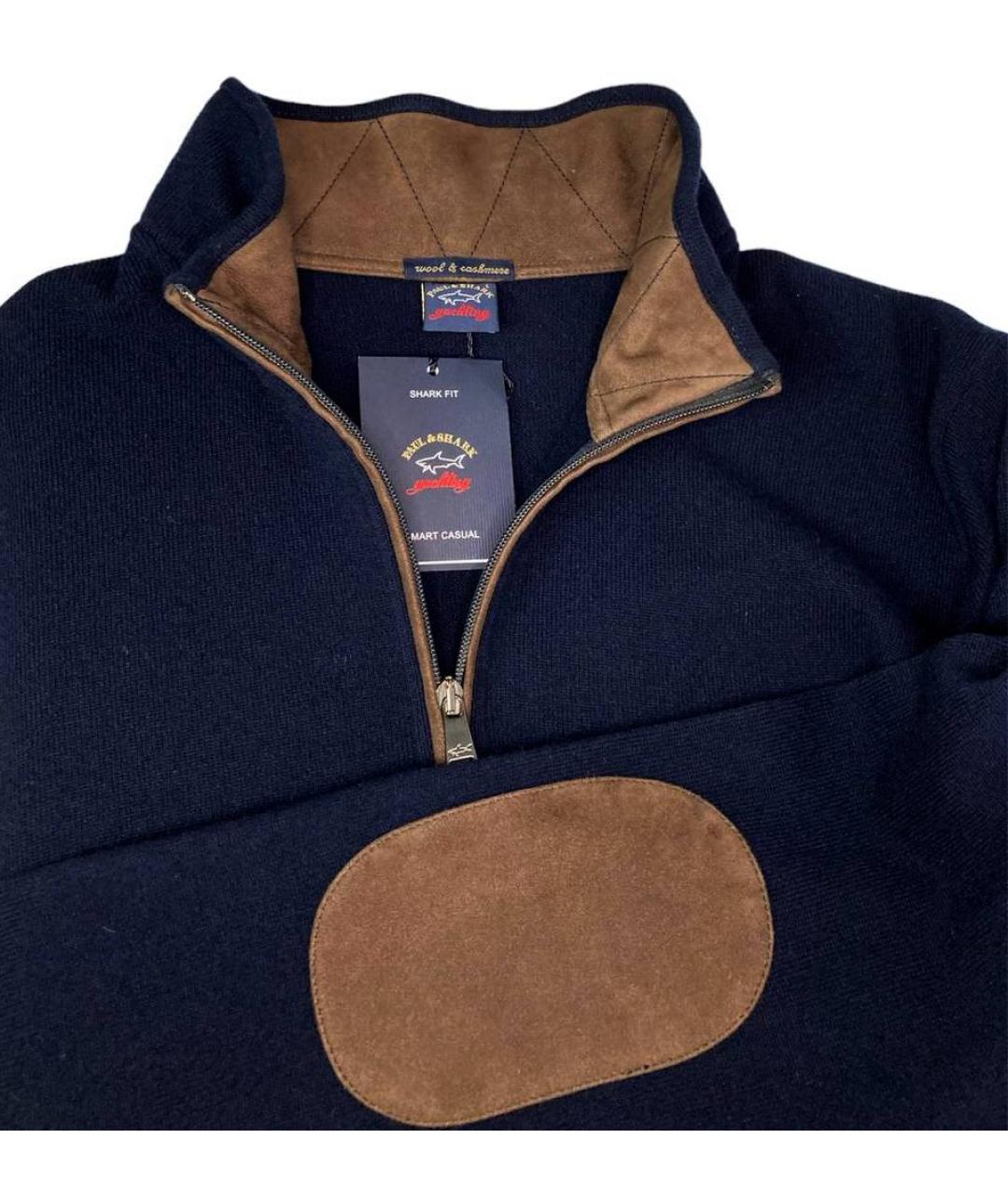 PAUL & SHARK Темно-синий кашемировый джемпер / свитер, фото 3