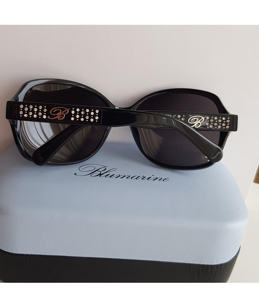BLUMARINE Черные пластиковые солнцезащитные очки, фото 6