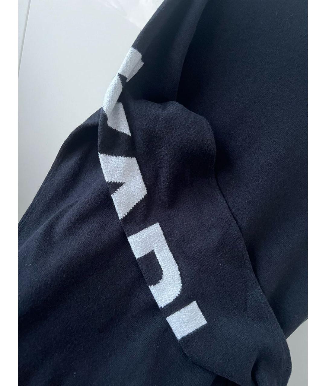 KARL LAGERFELD Черный хлопко-эластановый джемпер / свитер, фото 4