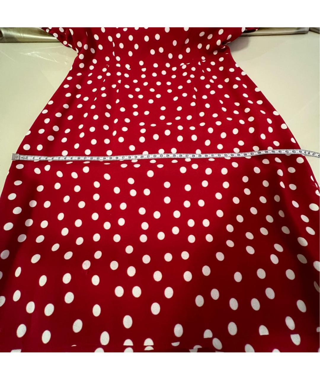DOLCE&GABBANA Красное вискозное коктейльное платье, фото 6