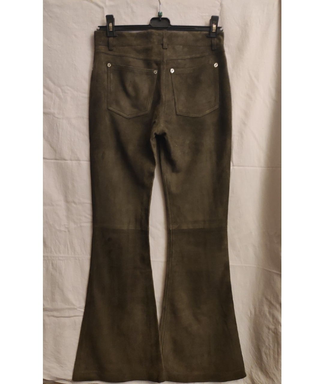 MICHAEL KORS Хаки замшевые брюки широкие, фото 2