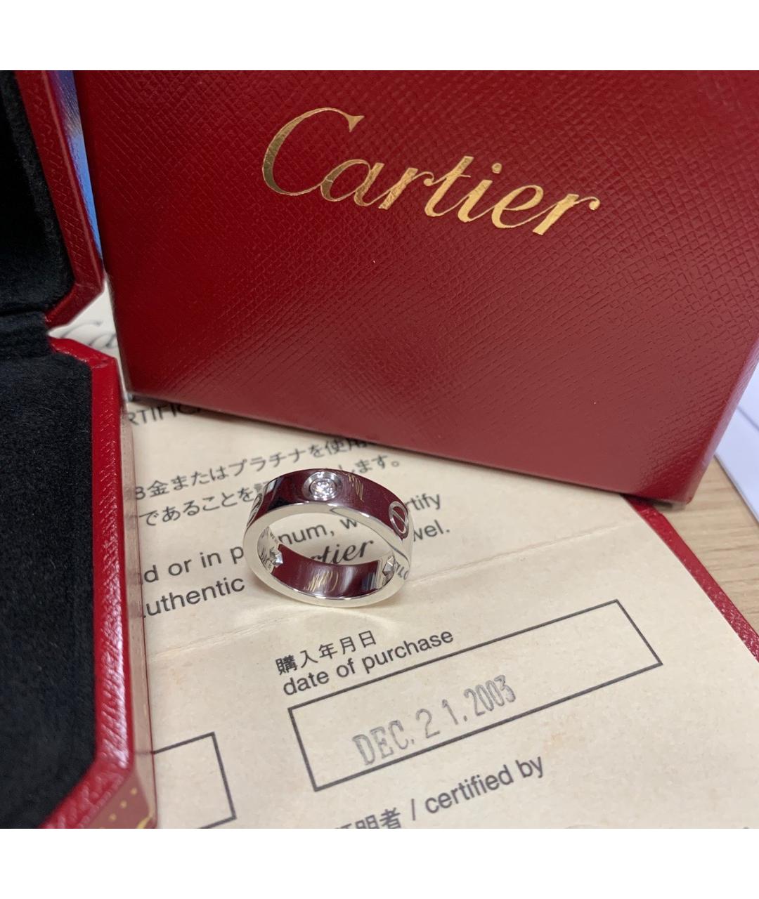 CARTIER Серебряное кольцо из белого золота, фото 3