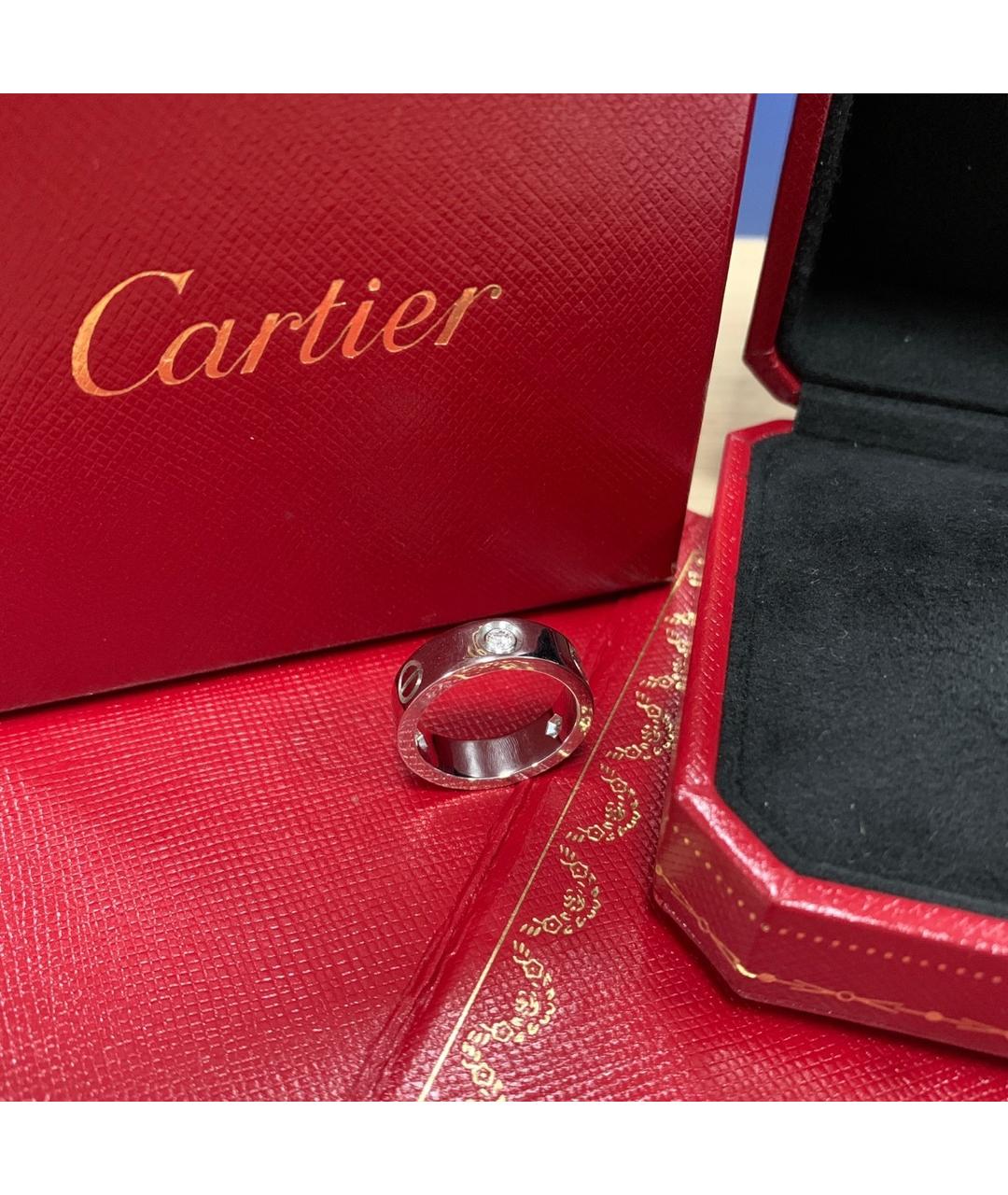 CARTIER Серебряное кольцо из белого золота, фото 5