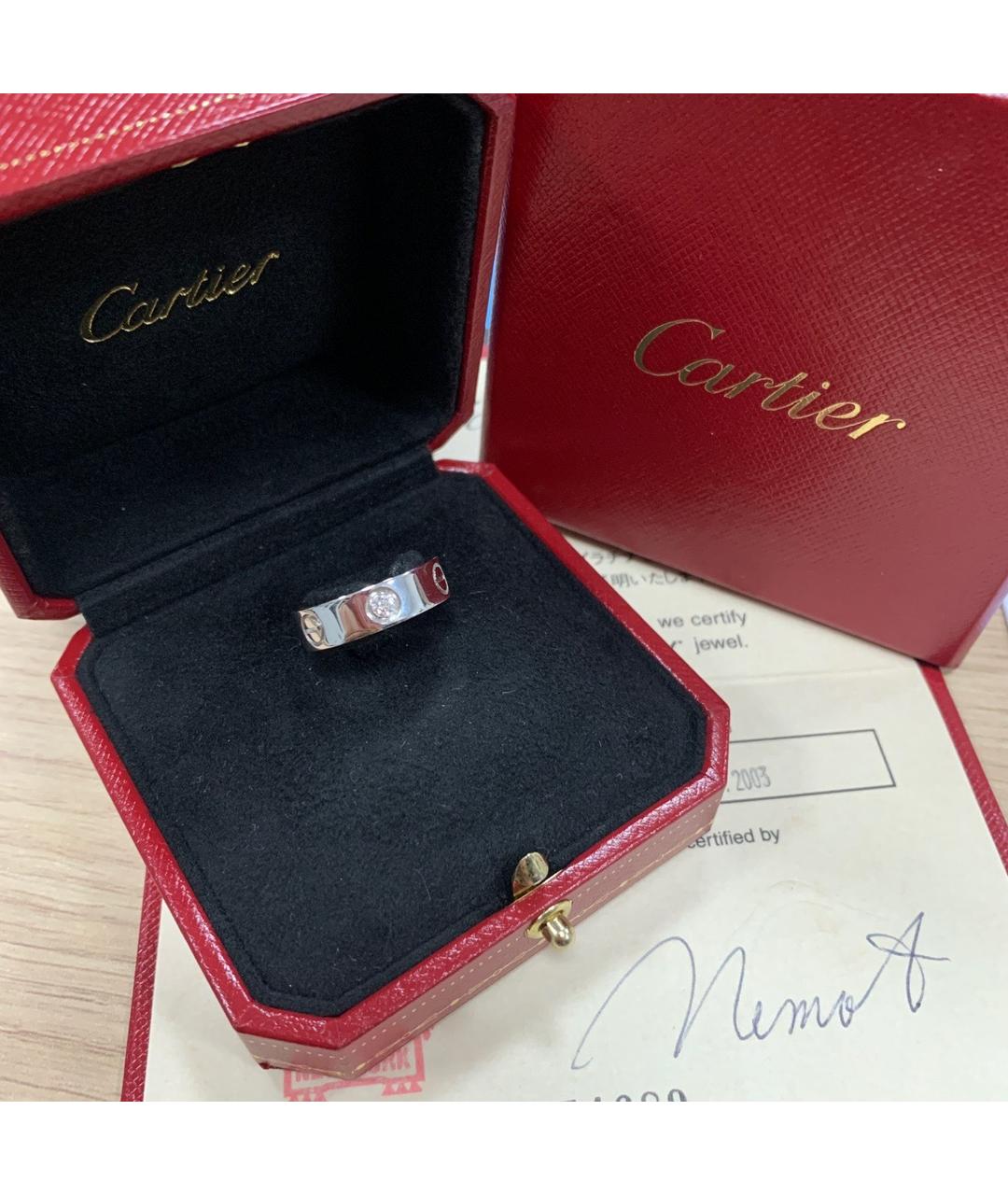 CARTIER Серебряное кольцо из белого золота, фото 4