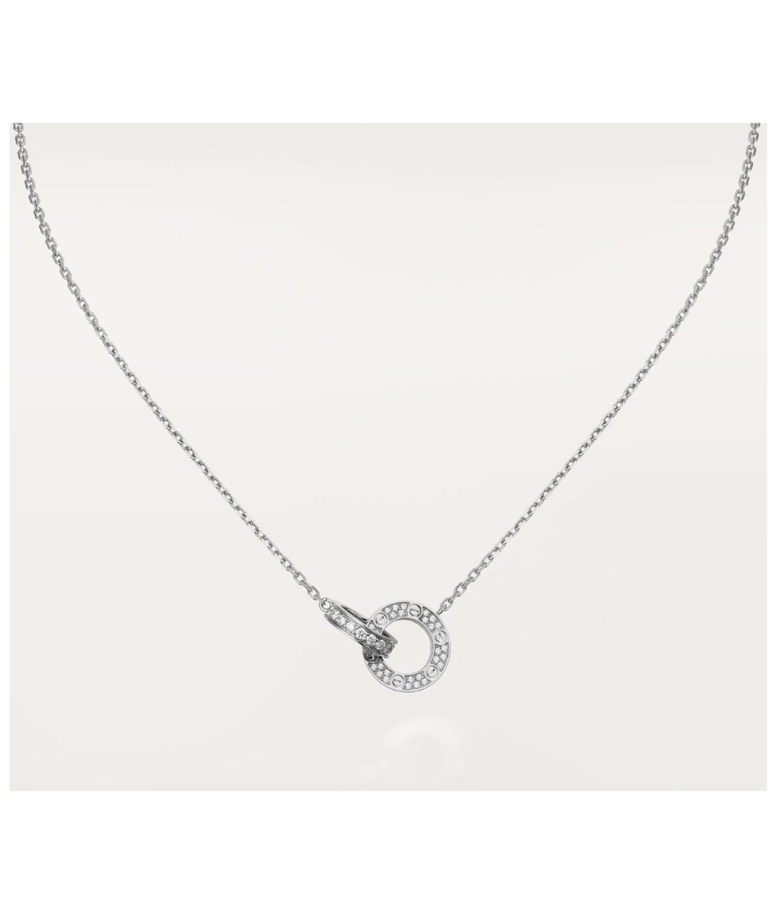CARTIER Серебряное колье из белого золота, фото 7
