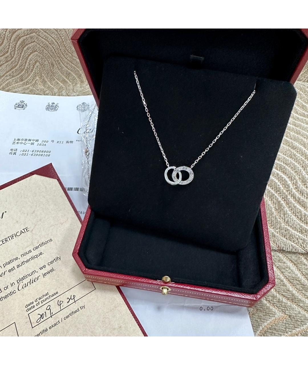 CARTIER Серебряное колье из белого золота, фото 6