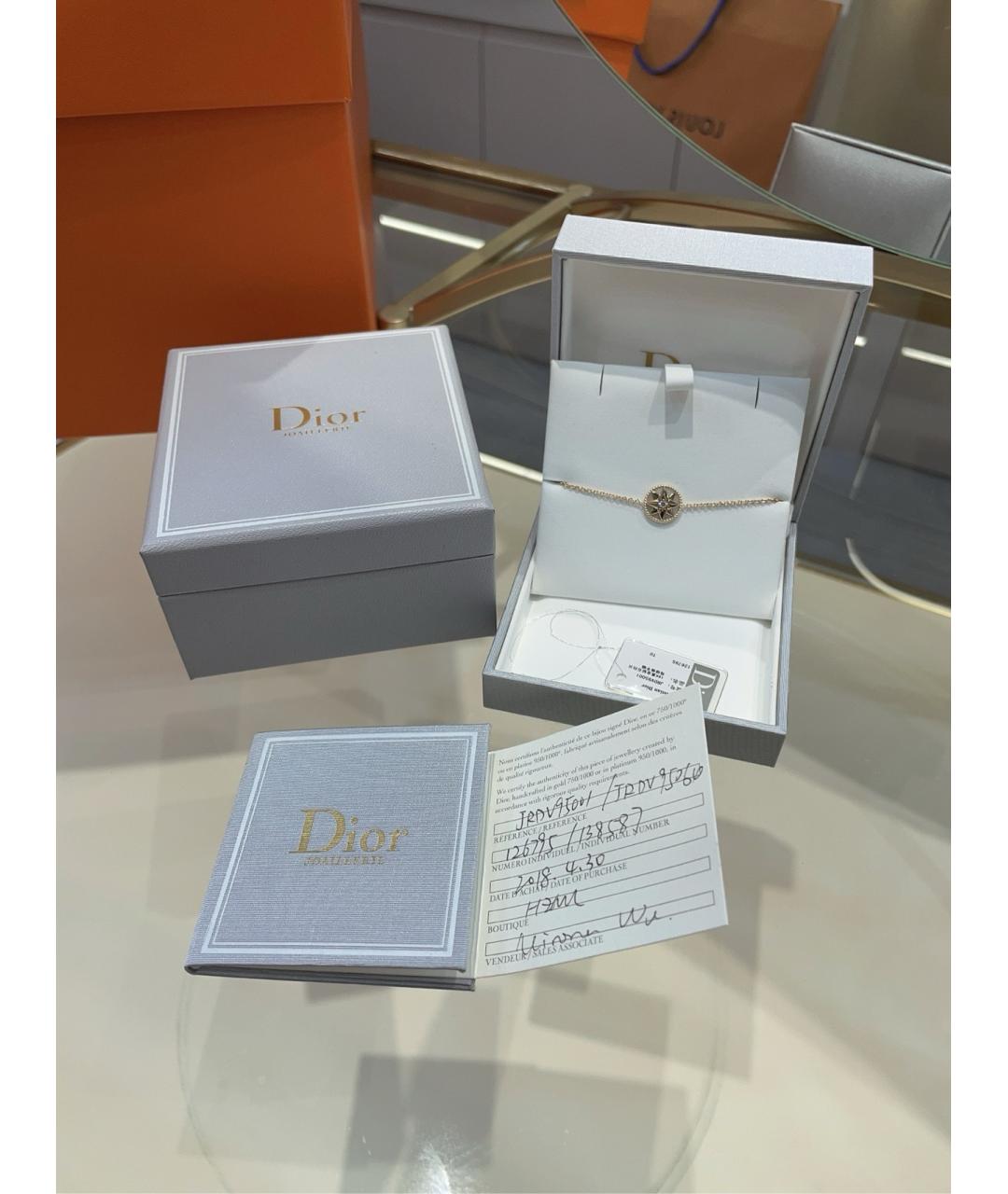 CHRISTIAN DIOR Золотой браслет из розового золота, фото 5