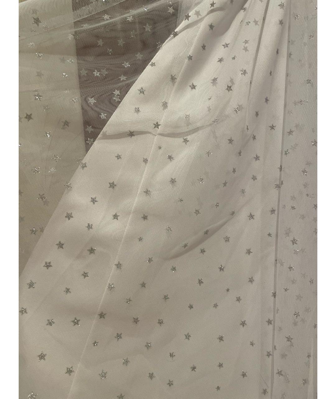 YANA DRESS Белая полиамидовая юбка миди, фото 4