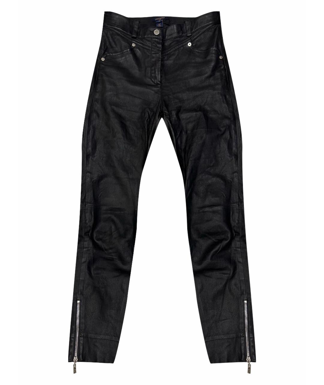 LOUIS VUITTON PRE-OWNED Черные кожаные шорты, фото 1