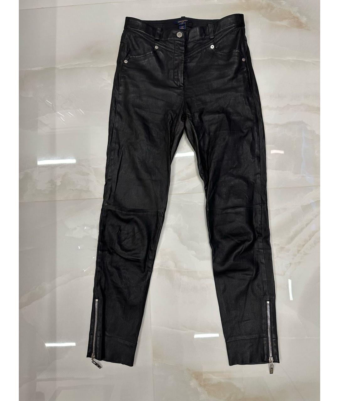 LOUIS VUITTON PRE-OWNED Черные кожаные шорты, фото 9