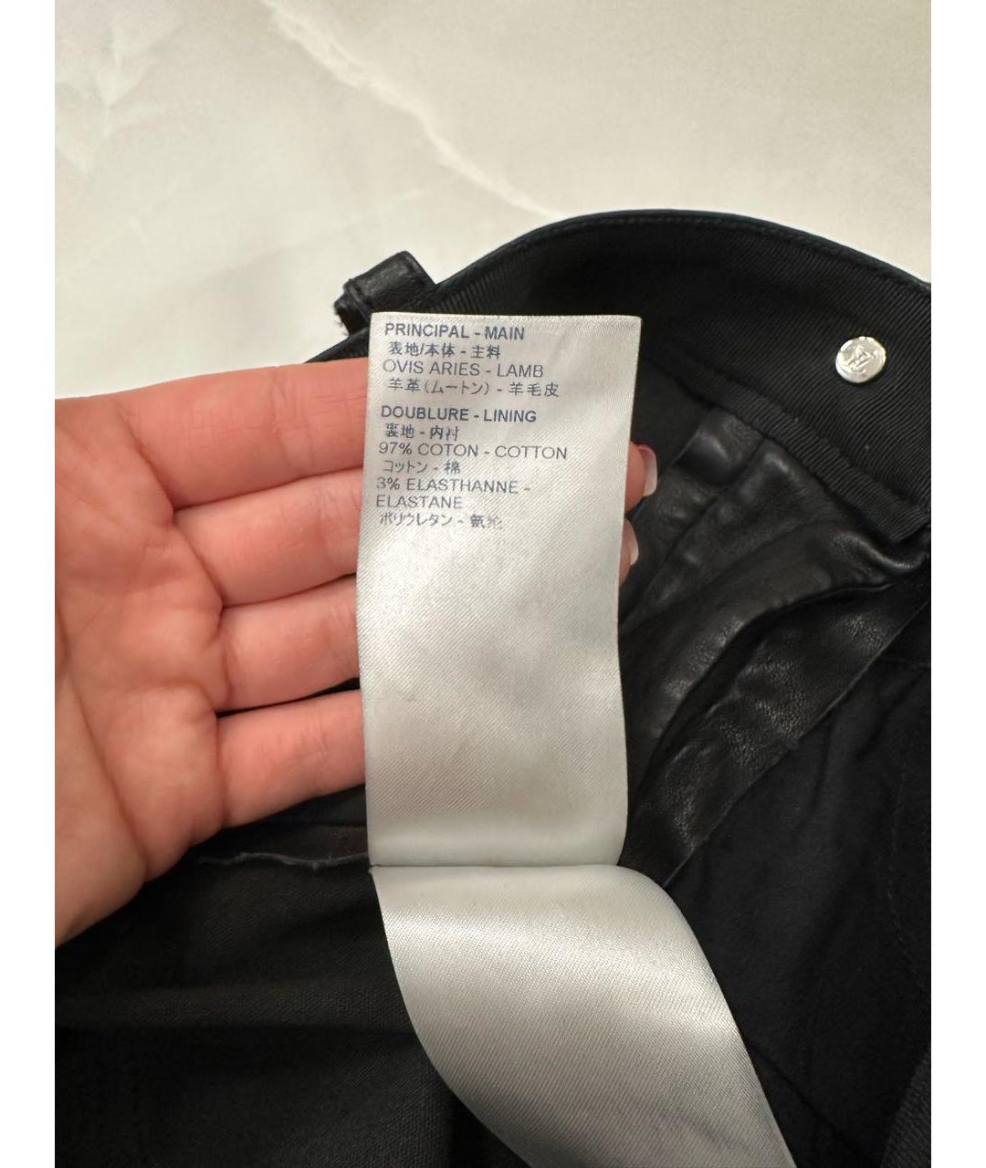 LOUIS VUITTON PRE-OWNED Черные кожаные шорты, фото 7
