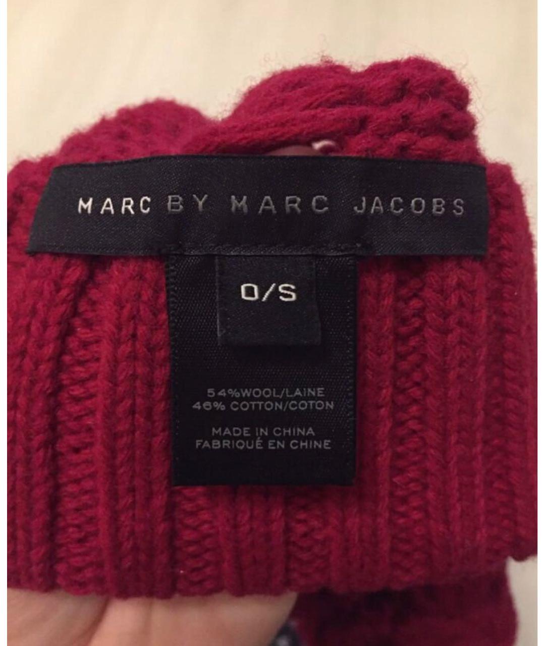 MARC BY MARC JACOBS Бордовая шерстяная шапка, фото 4