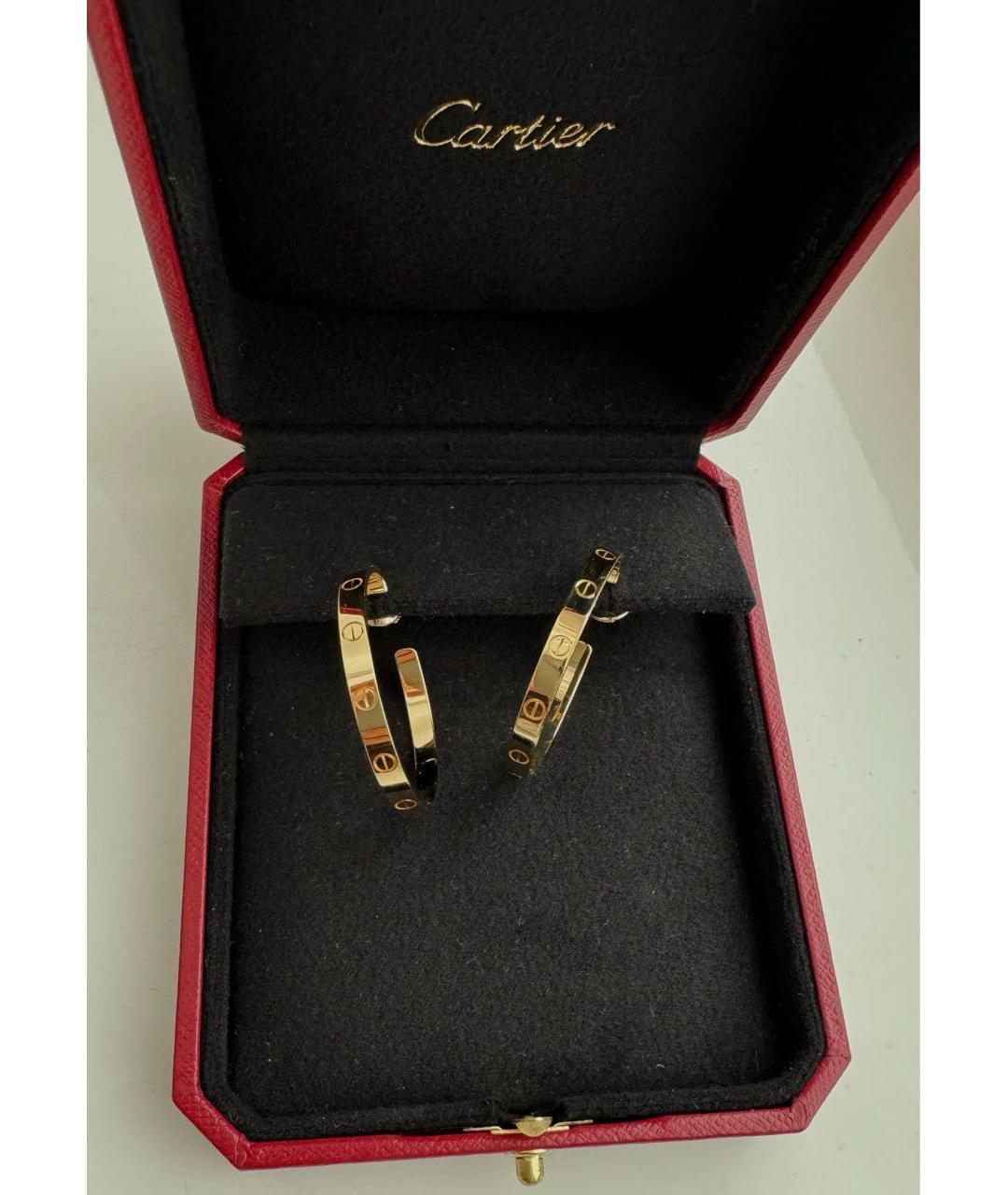 CARTIER Желтые серьги из желтого золота, фото 3