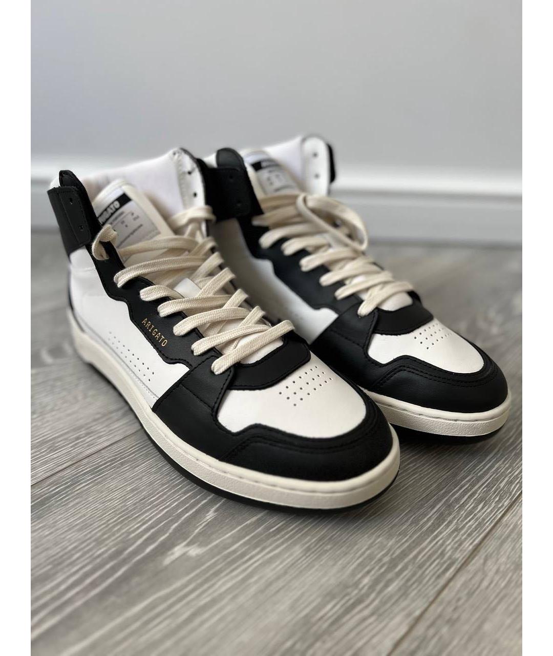 AXEL ARIGATO Белые кожаные высокие кроссовки / кеды, фото 2