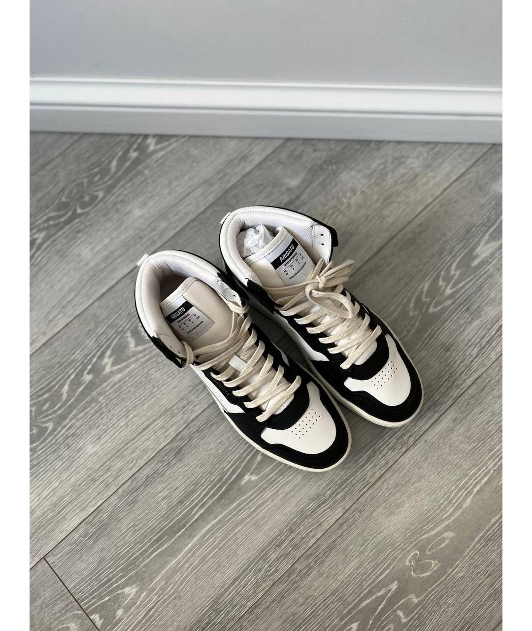 AXEL ARIGATO Белые кожаные высокие кроссовки / кеды, фото 3