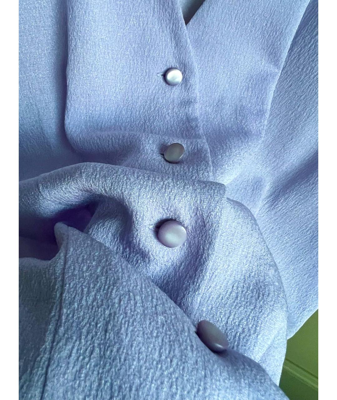 ULYANA SERGEENKO Фиолетовая шелковая блузы, фото 5