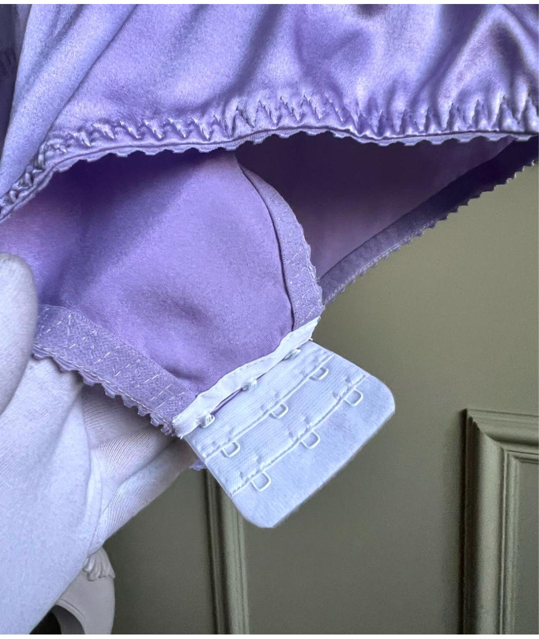 ULYANA SERGEENKO Фиолетовая шелковая блузы, фото 6