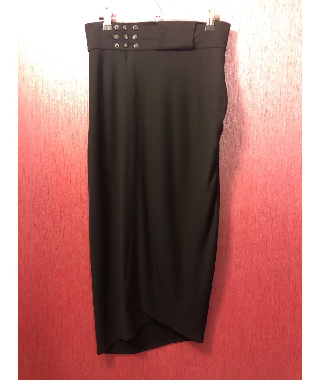 DOROTHEE SCHUMACHER Черная вискозная юбка макси, фото 7