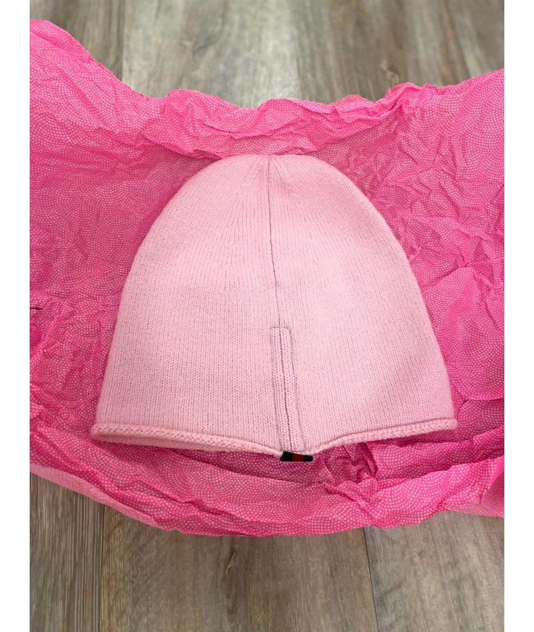 GUCCI Розовая шерстяная шапка, фото 2