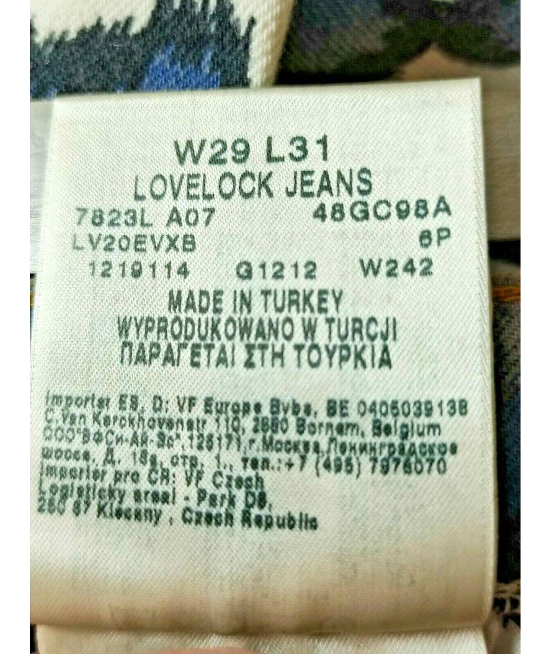 VIVIENNE WESTWOOD ANGLOMANIA Мульти хлопко-эластановые прямые джинсы, фото 3