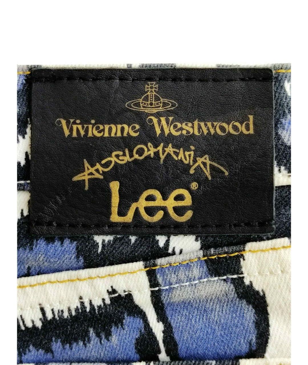 VIVIENNE WESTWOOD ANGLOMANIA Мульти хлопко-эластановые прямые джинсы, фото 2