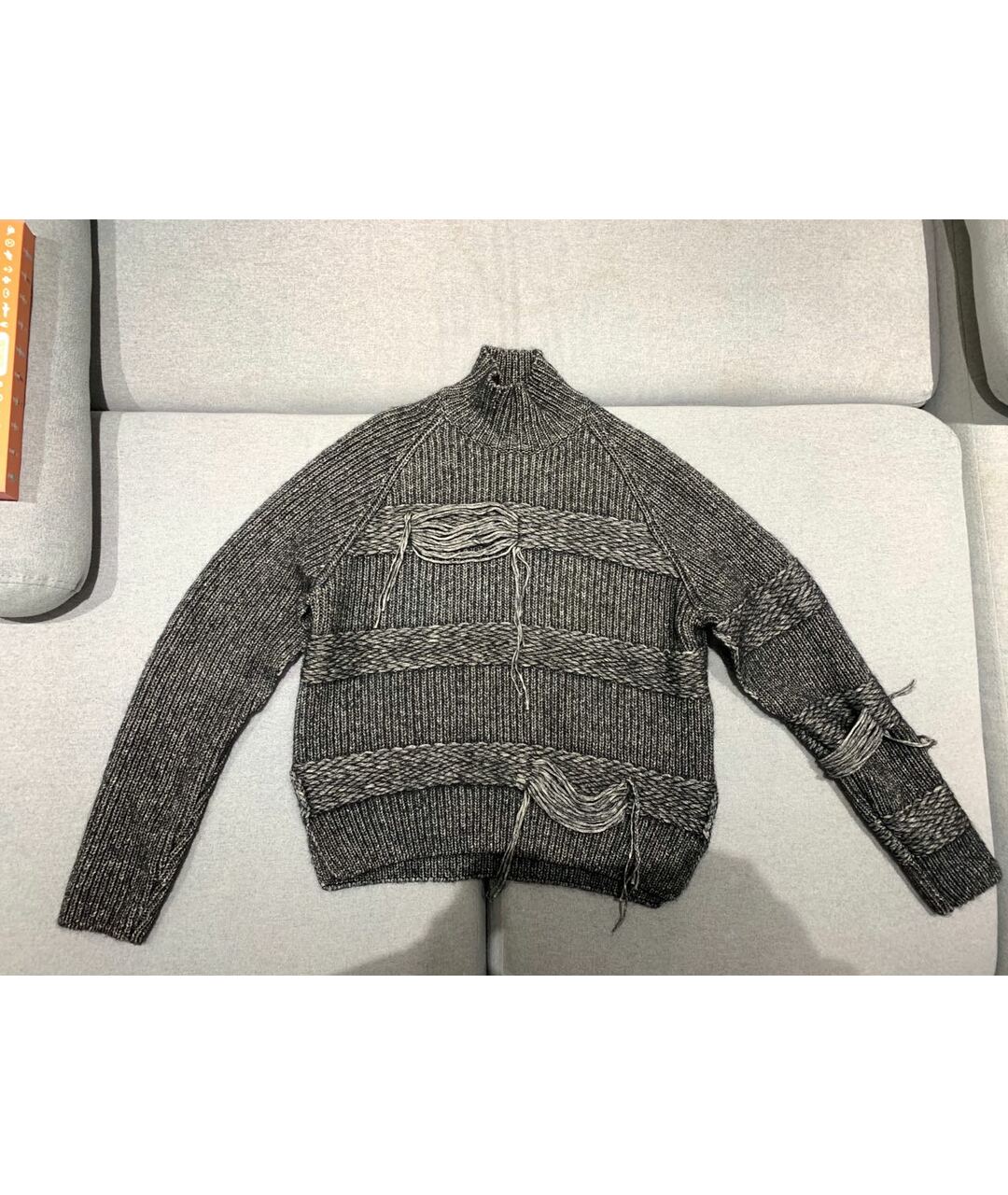 MRZ Антрацитовый шерстяной джемпер / свитер, фото 7