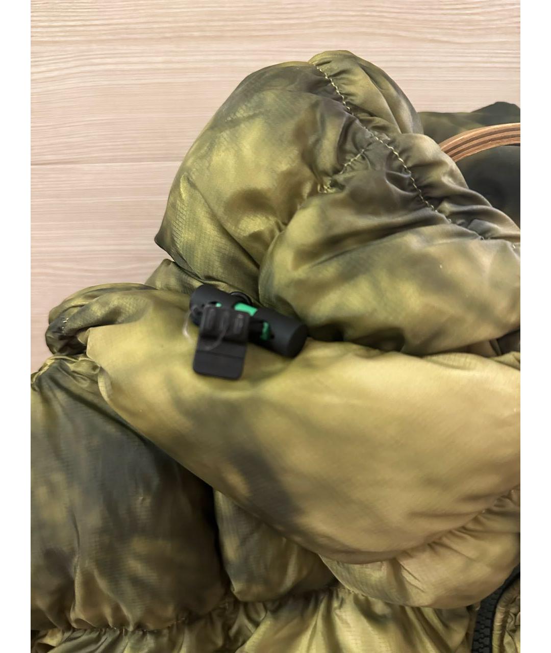 DIESEL Зеленый полиамидовый пуховик, фото 4