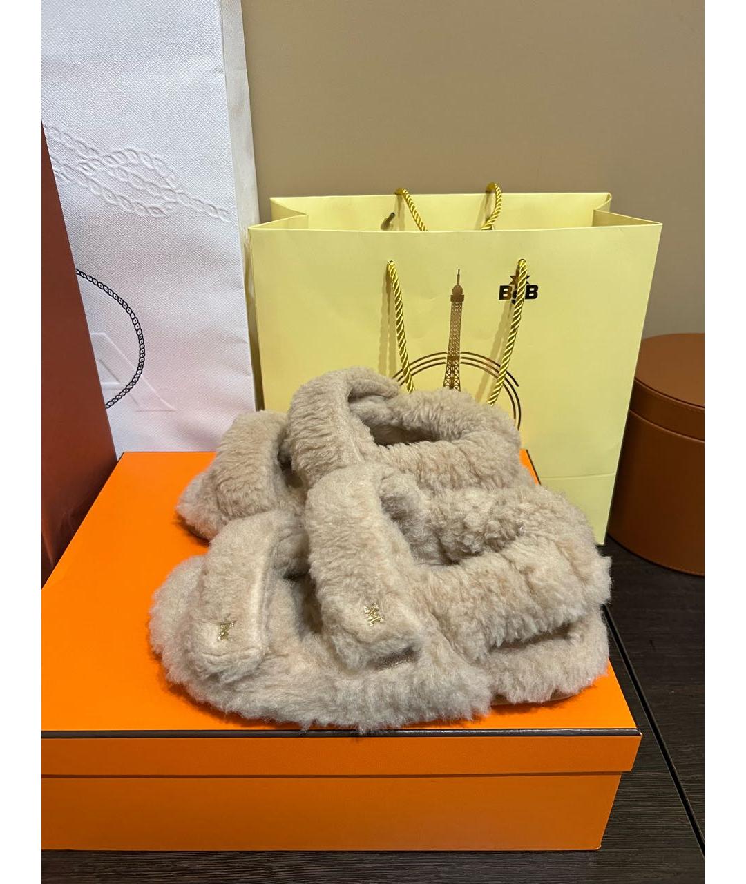 MAX MARA Бежевые сандалии, фото 2