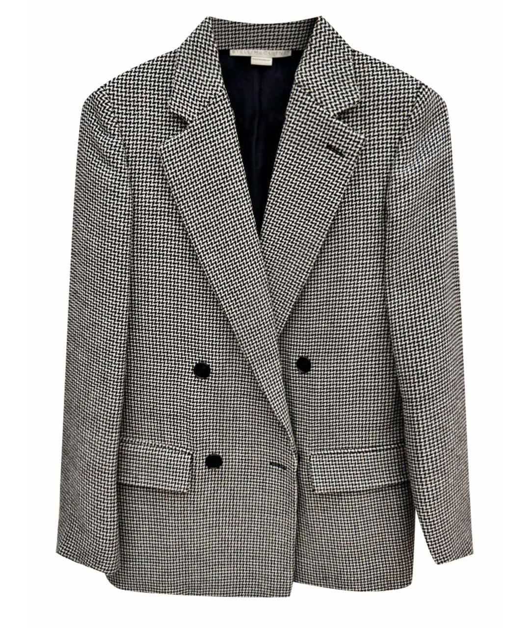 STELLA MCCARTNEY Черный шерстяной жакет/пиджак, фото 1