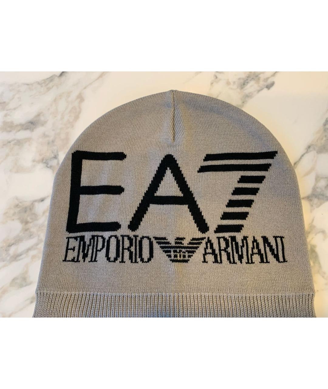 EMPORIO ARMANI Бежевая шапка, фото 5