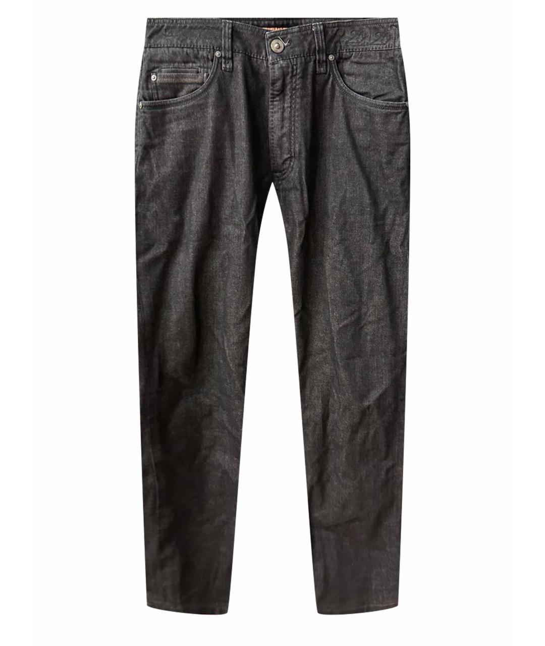 CORTIGIANI Черные прямые джинсы, фото 1