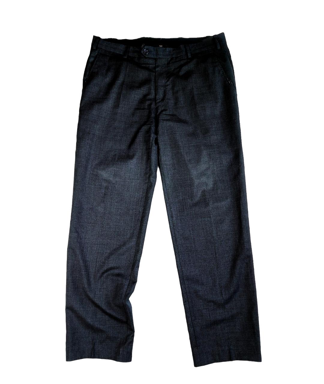 VALENTINO Черные хлопковые классические брюки, фото 4