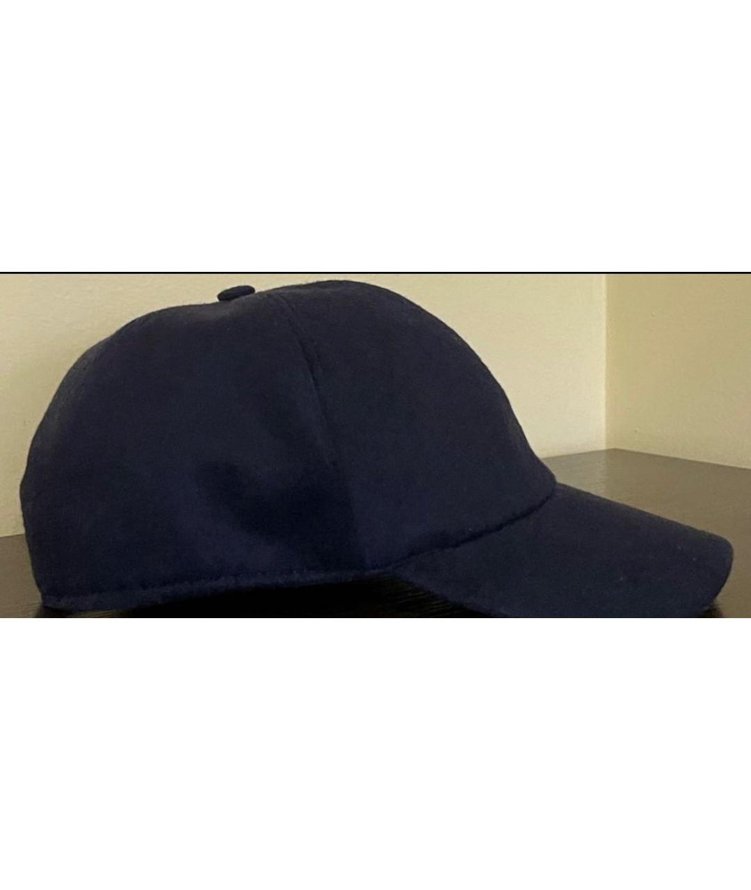 SVEVO Темно-синяя кашемировая кепка/бейсболка, фото 3