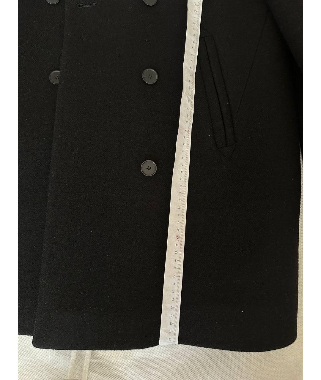 IRO Черное шерстяное пальто, фото 5