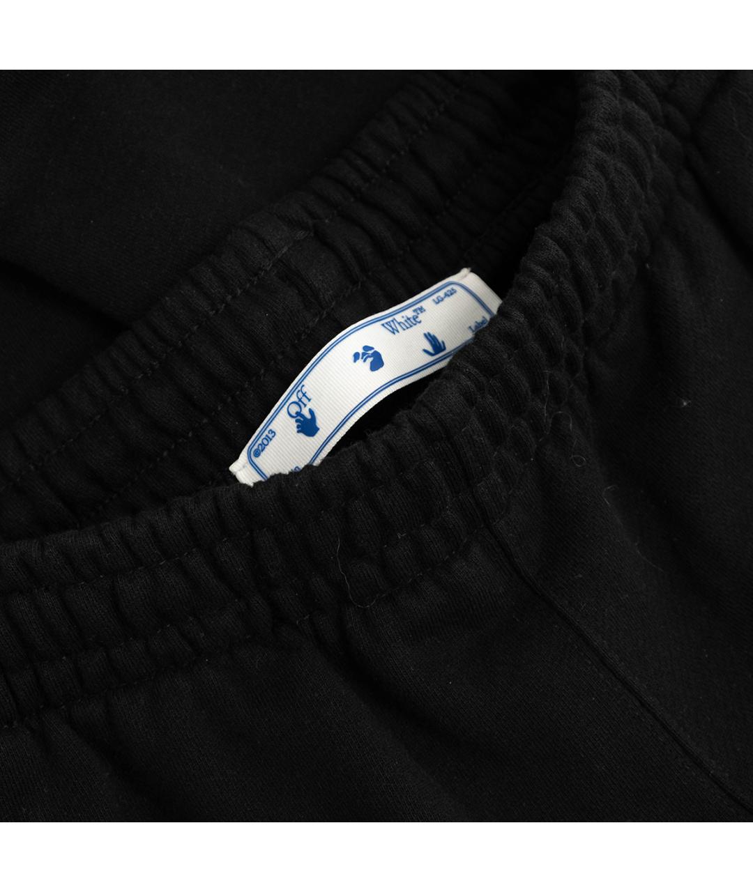OFF-WHITE Черные хлопковые спортивные брюки и шорты, фото 3
