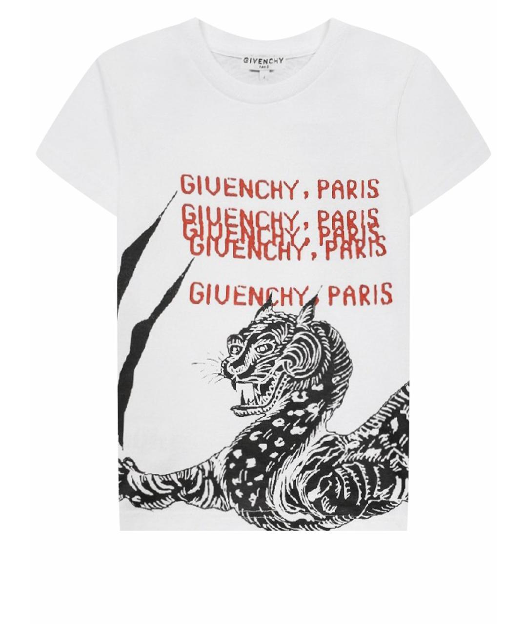 GIVENCHY Белый хлопковый детская футболка / топ, фото 1