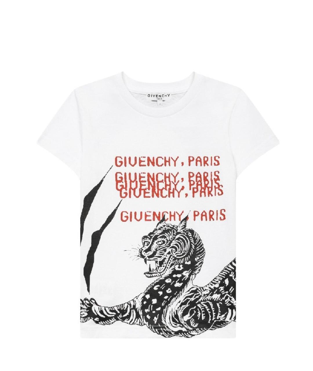 GIVENCHY Белый хлопковый детская футболка / топ, фото 9