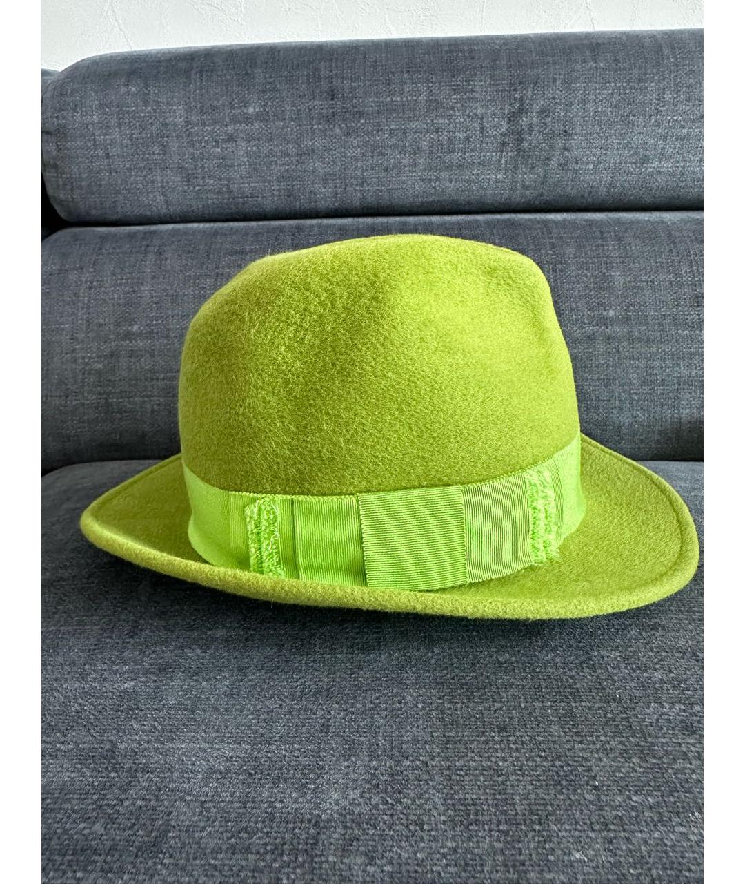 PHILIP TREACY Зеленая шерстяная шляпа, фото 2
