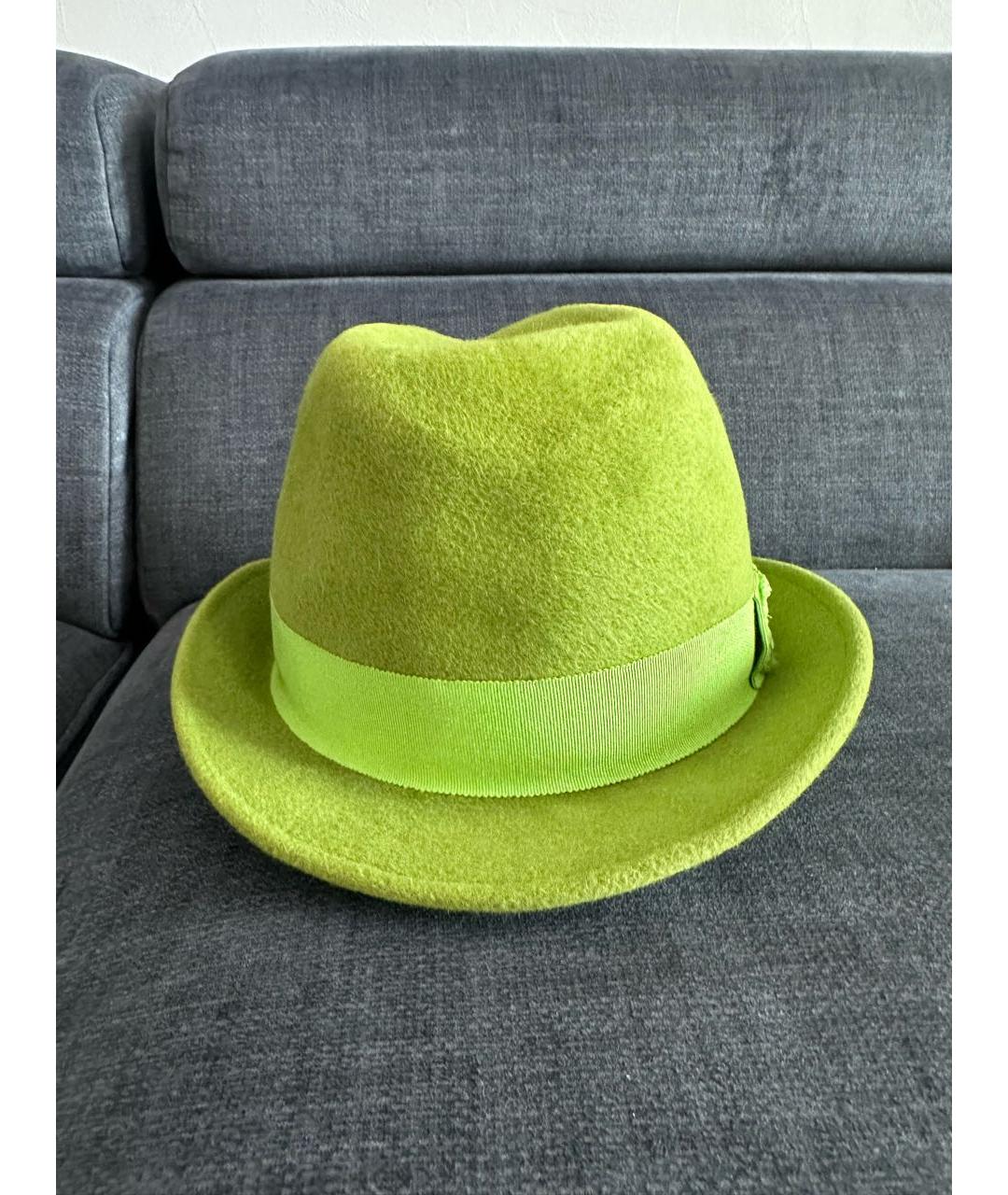 PHILIP TREACY Зеленая шерстяная шляпа, фото 5