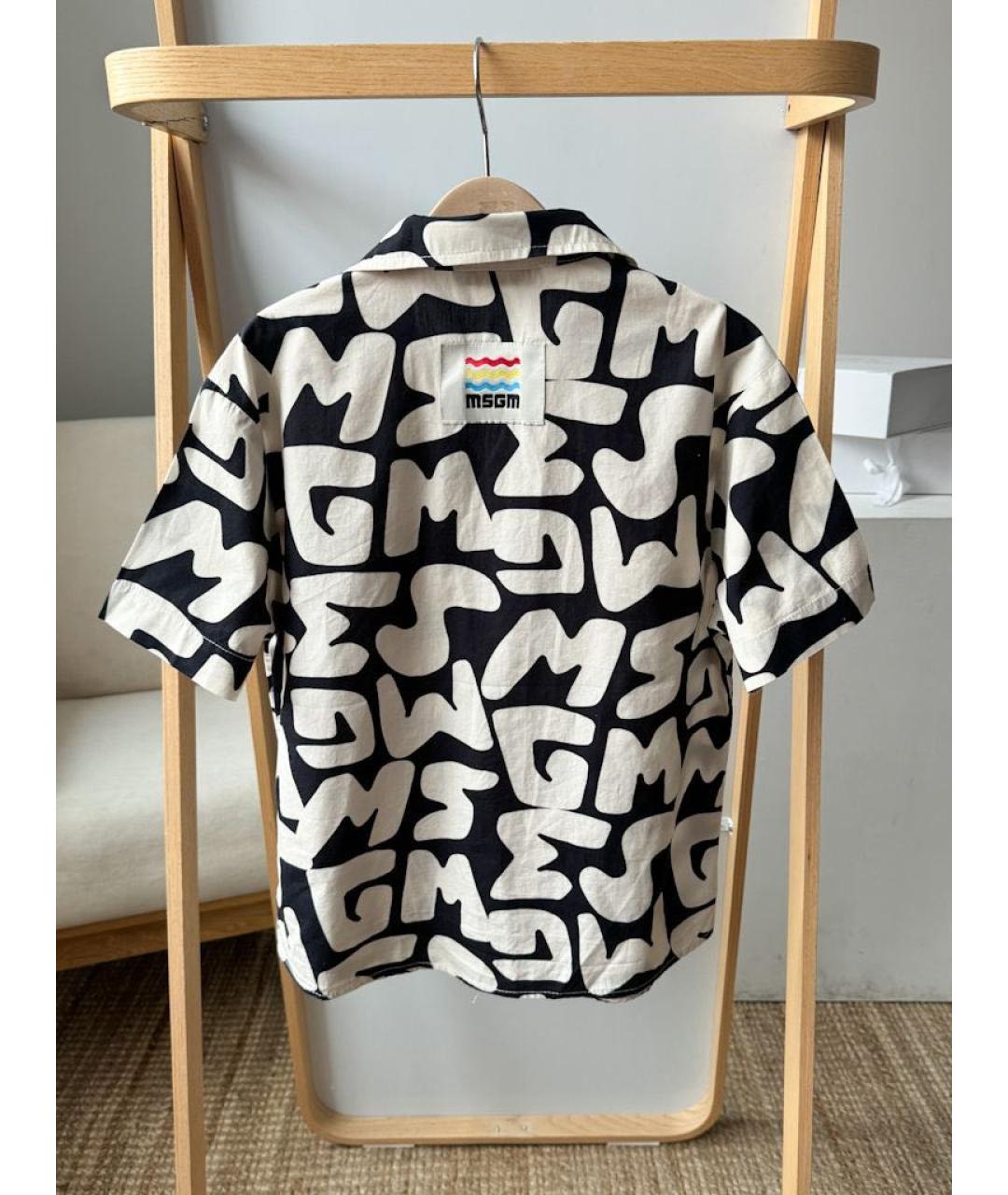 MSGM Черная хлопковая детская рубашка, фото 2