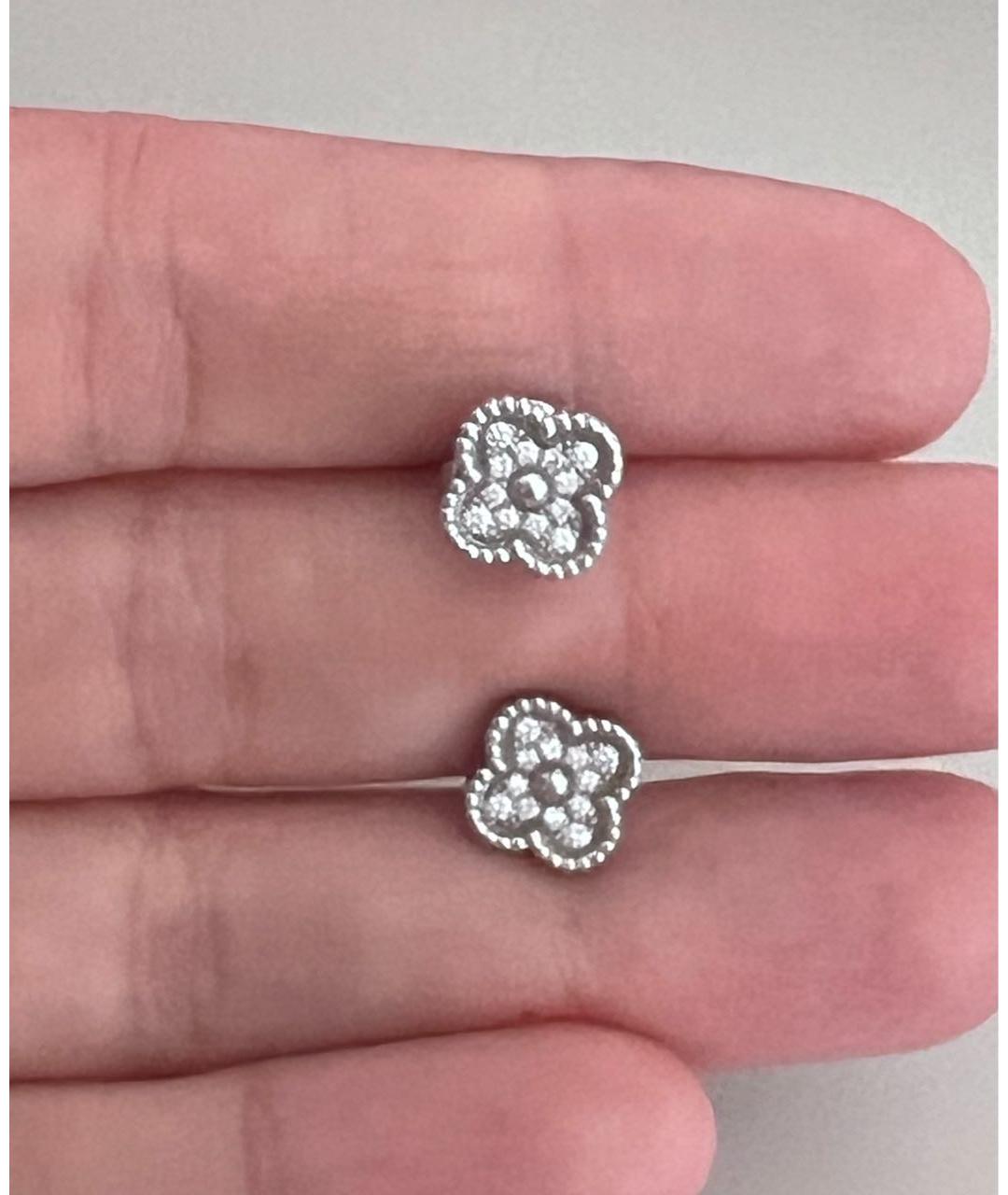 VAN CLEEF & ARPELS Серебряные серьги из белого золота, фото 2