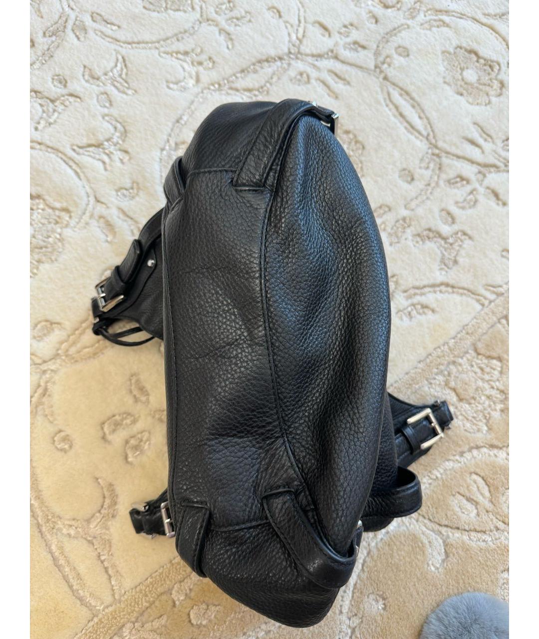 MICHAEL KORS Черная кожаная сумка с короткими ручками, фото 5