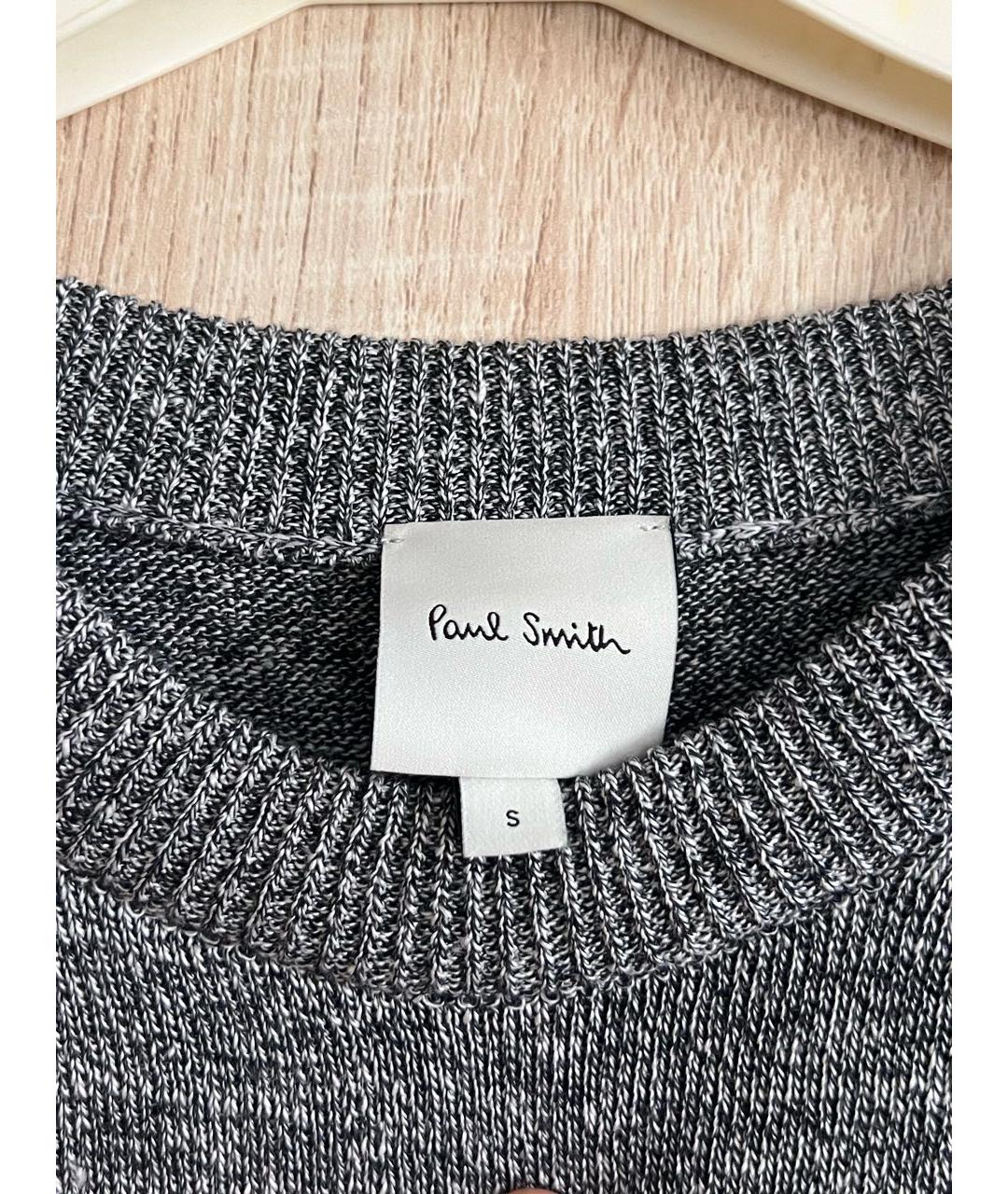 PAUL SMITH Серый хлопковый джемпер / свитер, фото 3