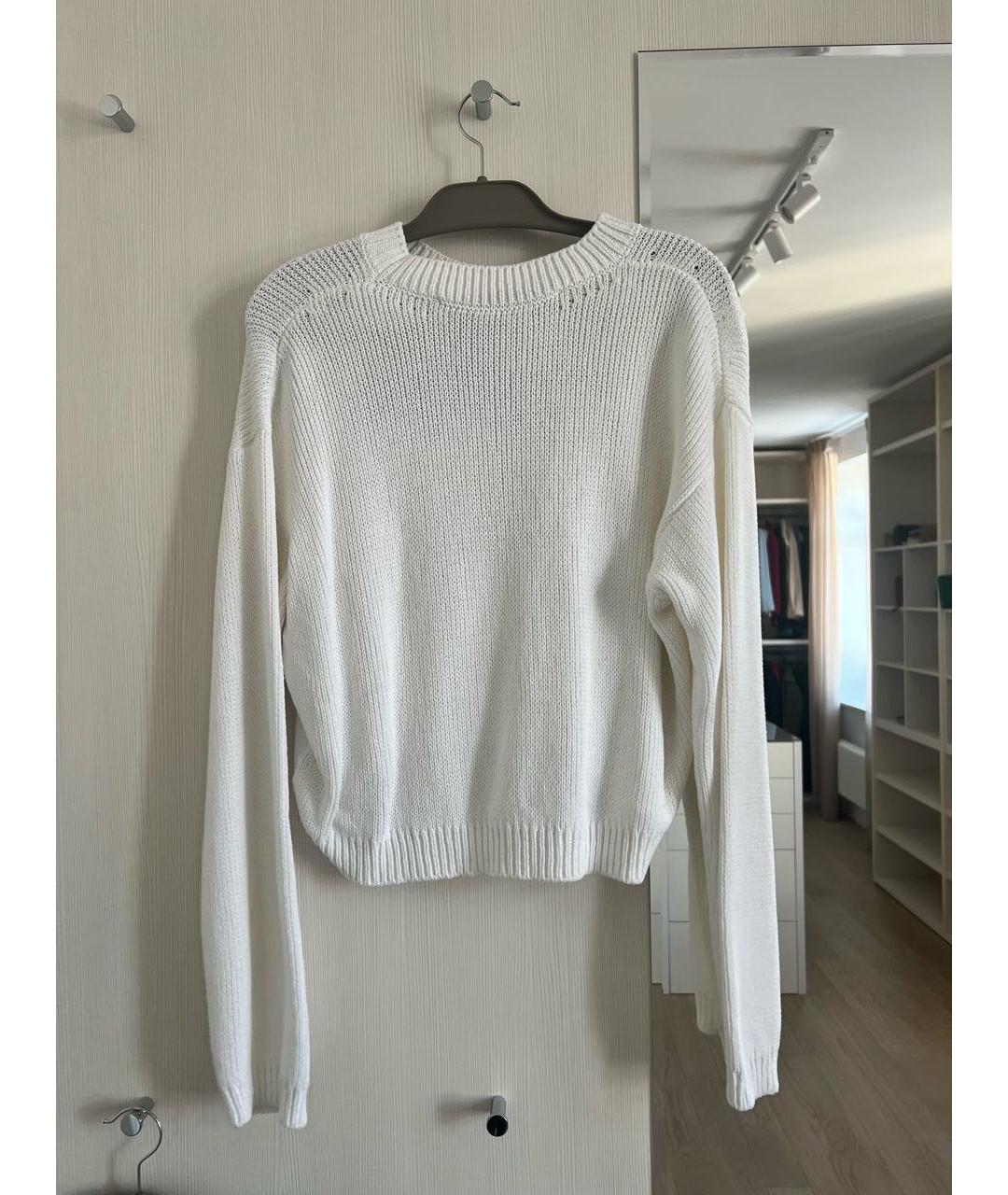 OFF-WHITE Белый хлопковый джемпер / свитер, фото 2