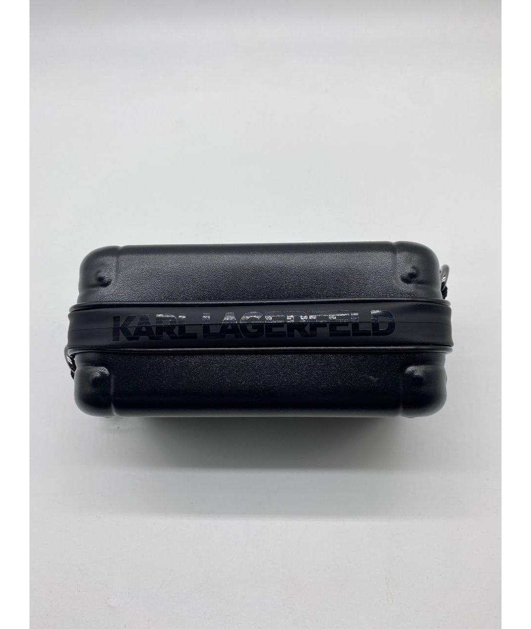 KARL LAGERFELD Черная сумка на плечо, фото 4
