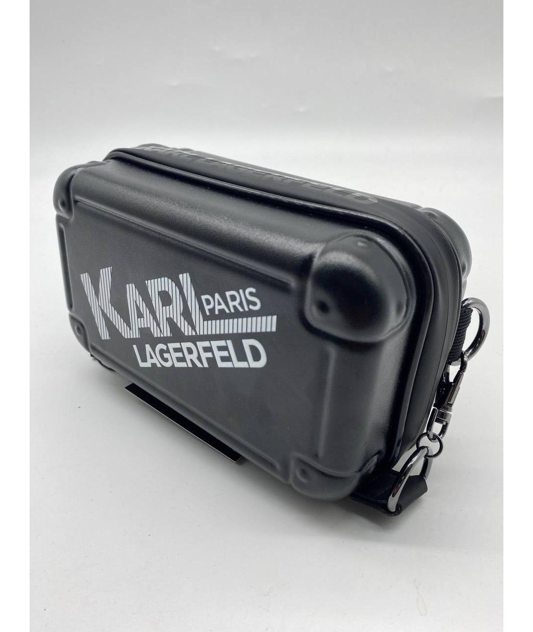 KARL LAGERFELD Черная сумка на плечо, фото 3