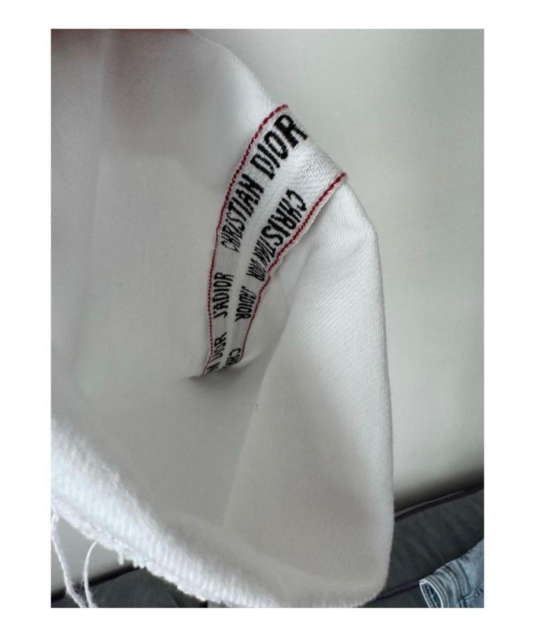CHRISTIAN DIOR PRE-OWNED Белые хлопковые прямые джинсы, фото 4